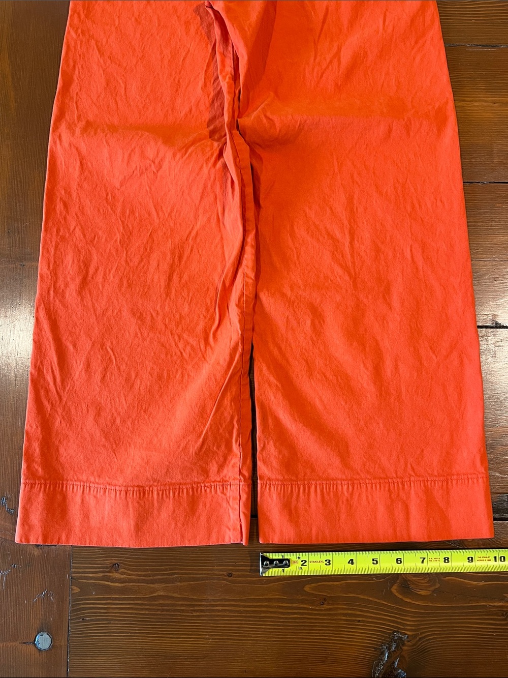 Maeve Anthropologie - The Colette High Waist Wide Leg Orange - Size 26 - Picture 10 of 13